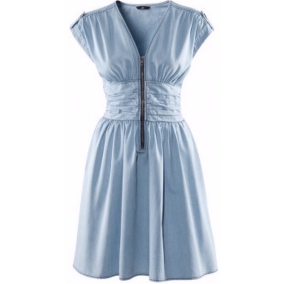 H&M Dresses & Skirts - H&M Denim Zip Front Dress